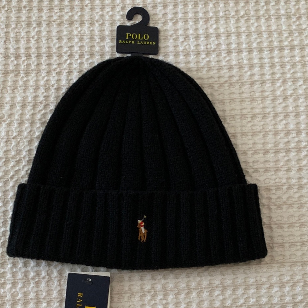 Polo by Ralph Lauren Classic Black Beanie